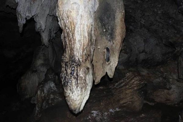 Stalaktit Berbentuk Alat Kelamin di Gua Pangandaran