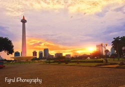 Sunset in Monas