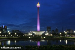 Monumen nasional di sore hari