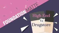 Foundation Matte High End Vs Drugstore