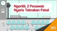 Melihat Lebih Jelas, 2 Pesawat Nyaris Tabrakan di Bandara Soetta