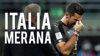 Tangis Buffon dan Wajah Kusut Suporter Italia