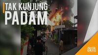 Pabrik Tiner di Tangerang Terbakar