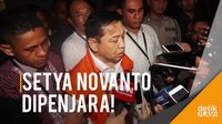 Tampilan Setya Novanto Berompi Oranye Usai Diperiksa KPK