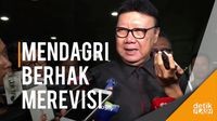 Soal Jumlah Tim Gubernur DKI, Mendagri: Bahas Dulu dengan DPRD