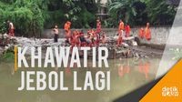 Siaganya Pasukan Oranye di Lokasi Tanggul Jebol Jatipadang