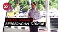 Bila Anies Berseragam Dishub Jadi Pembina Apel