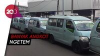 Banyak Angkot Ngetem, Kemacetan di Jati Baru Tak Bisa Dihindarkan