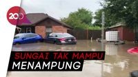 Texas Banjir Usai Diguyur Hujan Deras