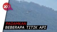 Helikoper Water Bombing Mulai Padamkan Api Pegunungan Ijen