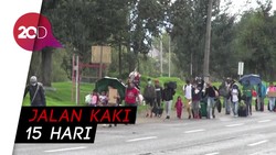 Akibat Lockdown, Migran Venezuela Jalan Kaki Tinggalkan Kolombia