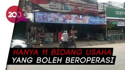 Penerapan PSBB di Akses Bogor-Depok, Banyak Toko Masih Berjualan