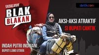 Blak-blakan Aksi Atraktif Bupati Luwu Utara di Atas Motor
