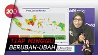 Pemetaan Covid-19 di RI, Mayoritas Daerah Zona Risiko Sedang-Rendah