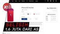 Harga iPhone SE di Indonesia Dijual Mulai Rp 7,999 Juta