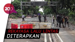 Jalur Merdeka Barat Ditutup, Antisipasi Demo Buruh Tolak Omnibus Law