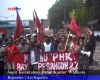 Sopir Kountainer Demo Kantor Walikota