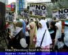 Demo Menentang Israel di Surabaya