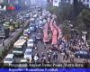 Pengemudi Angkot Demo Polda Metro Jaya