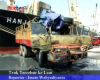 Truk Tercebur ke Laut