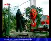 Truk Trailer Nyungsep di Selokan
