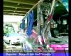 Bus Deborah Tabrak Rumah dan Motor