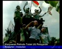 Karyawan Pelindo Tolak UU Pelayaran