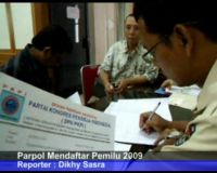 Parpol Mendaftar Pemilu 2009