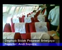 Dephub Sidak Pesawat Sriwijaya