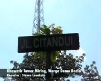 Khawatir Tower Miring, Warga Demo Radio Mercury