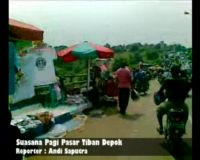 Suasana Pagi Pasar Tiban Depok