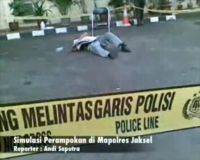 Simulasi Perampokan di Mapolres Jaksel