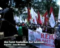 Aksi Tuntut Kembalikan Aset Indonesia