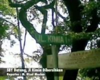 SBY Datang, Jl. Kimia Dibersihkan