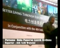 Purnomo  Buka Pameran Listrik RI-China