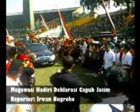 Megawati Hadiri Deklarasi Cagub Jatim