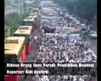 Ribuan Orang Ikuti Parade Pendidikan Nasional