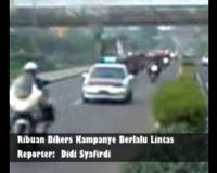Ribuan Bikers Kampanye Berlalu Lintas