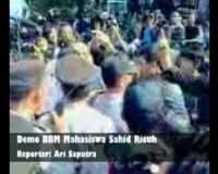 Demo BBM Mahasiswa Sahid Ricuh