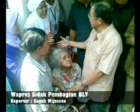Wapres Sidak Pembagian BLT