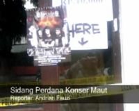 Sidang Perdana Konser Maut di Bandung
