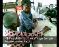 PT Pos Antar BLT ke Warga Jompo