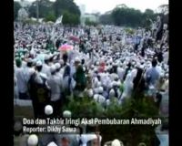 Doa dan Takbir Iringi Aksi Pembubaran Ahmadiyah