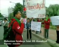 Mahasiswa Surabaya Tolak SKB Ahmadiyah