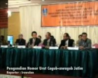 Pengundian Nomor Urut Cagub-cawagub Jatim