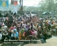 Aksi Menuntut Pembubaran Perhutani