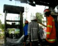 SPBU Terbakar di Jalan Sulawesi