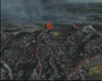 Lava Merah Gunung Kilauea di Hawaii