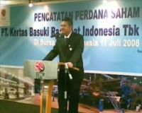 Debut Saham Kertas Basuki Rachmat di BEI