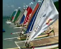 Lomba Jukung di Festival Sanur